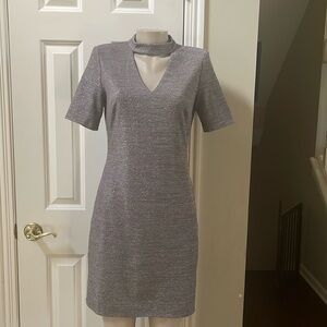 White House Black Market Grey Shimmer dress, size 8